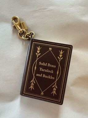 Coach Leather notebook charm